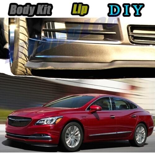 Car Bumper Lip Front Spoiler Skirt Deflector For Buick Park Avenue 2007~2012 Tune Car Modified Body Kit VIP Hella Flush Lips