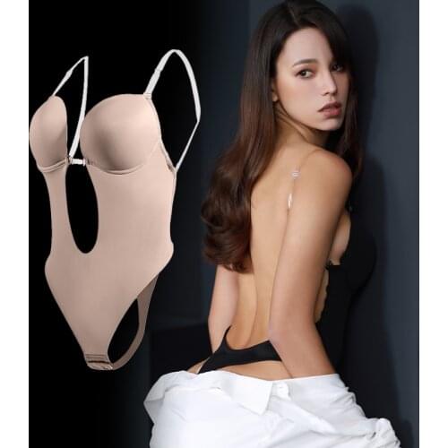 Corset Women Full Body Shaper Slimming Bodysuit Women Deep V-Neck Waist Trainer Push Up Wedding Party Underwear Sexy Shapewear