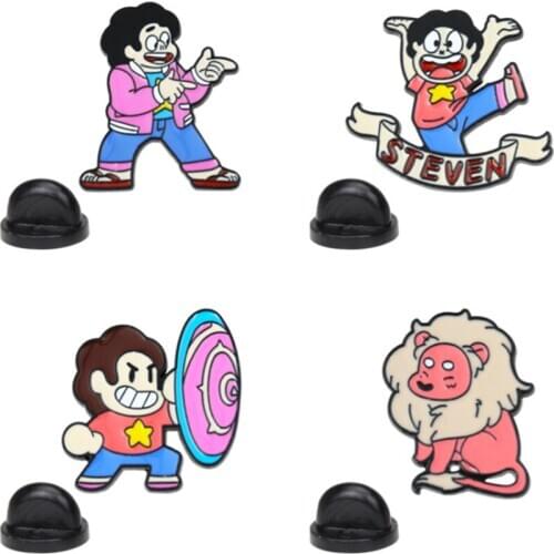 Cartoon Cute Fun Movie Character House Enamel Brooch Alloy Badge Cowboy Clothes Bag Pins Sweet Jewelry Lapel Enamel Pin Badge