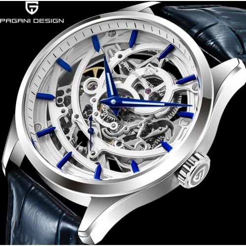 PAGANI DESIGN Fashion Luxury Automatic Mechanical Watch 100M Waterproof Watch Relogio Masculino Top Brand Leather Men Watch