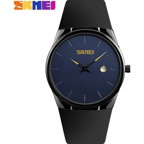 SKMEI Quartz Watch Men Lady Mens Wristwatches For Women Waterproof PU Small Dial Watches Male Clock reloj hombre 1509