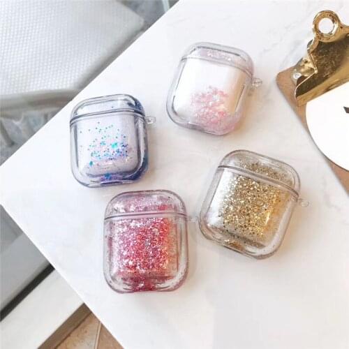 For AirPods Pro Cases Colorful Glitter Dynamic Liquid Quicksand Glitter Case Cover for Apple Airpod Pro 2020 New Arrival Hot