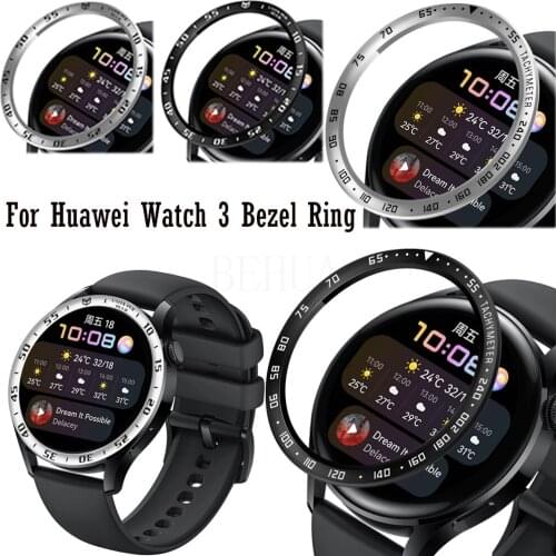 Bezel Ring Styling Stainless Steel Cover For Huawei Watch 3 Case Protection Metal Cases Speed Adhesive AntiScratch new Fashion