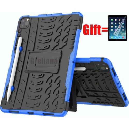 For iPad Pro 11 2nd Generation Case Shockproof Dual Layer Armor Protective Cover For iPad Pro 11'' 2020 Tablet Case Stand Holder