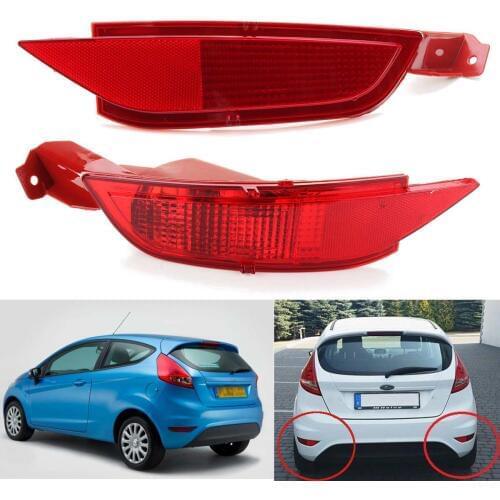 Car Rear Bumper Rear Fog Lamp Reflector Lights Tail Brake Light for Ford/Fiesta MK7 2008 2009 2010