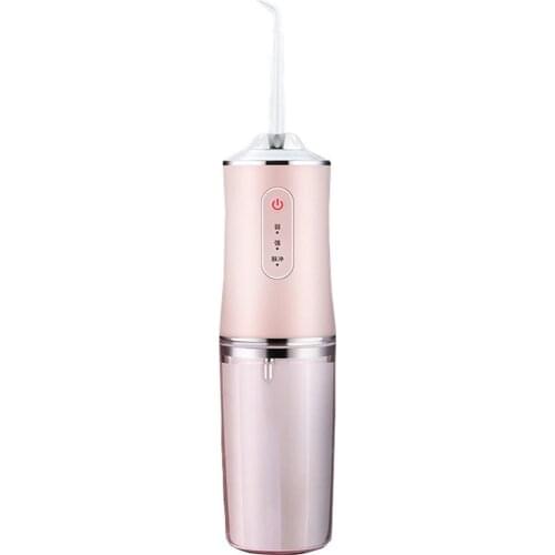 Portable Electric Oral Irrigator USB Rechargeable Water Flosser Water Jet 240ML Water Tank Waterproof Teeth Cleaner