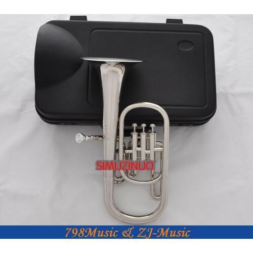 Quality Brand New Silver Nickel Eb Alto Horn 3 Piston With Case