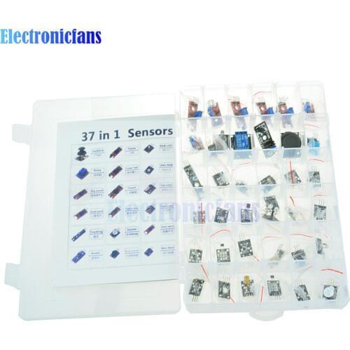 37 In 1 Sensor Kit For Arduino Raspberry Pi Beginners Learning Keys Sensors Module Ultimate With Matched Box Top Quality