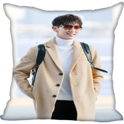 Korea-Pop LEE JOON GI Printing Square silk Satin Pillowcases 35x35cm,40x40cm One Side Printed Customize your image gift