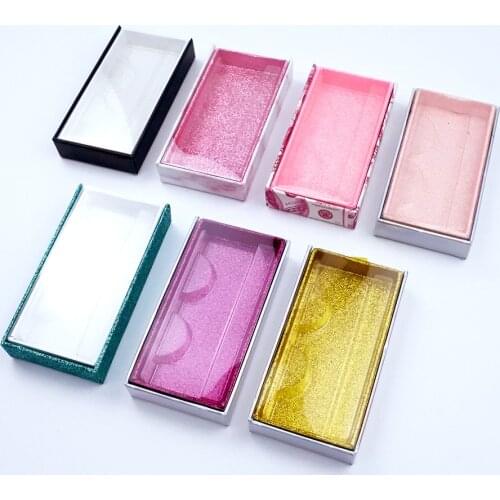 Eyelashes Package Wholesale 10/20/30/40/50pcs Mix Transparent Color Design Eyelash Box Lashes Box Case Wholesale