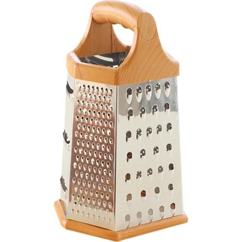 Kitchen Stainless Steel 6-Sided Box Grater Vegetable Cheese Slicer Shredder CFE
