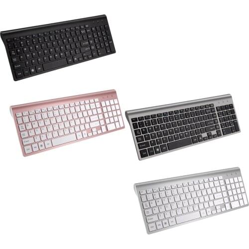 Desktop Thin 2.4G Wireless Keyboard Mute Stable Signal Wide Compatibility, Lightweight Numeric Keypad