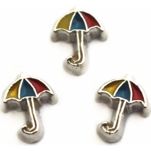 New Arrive 10pcs/lot Charms umbrella Floating Charms for Floating Memory pendant charms Lockets DIY Jewelry