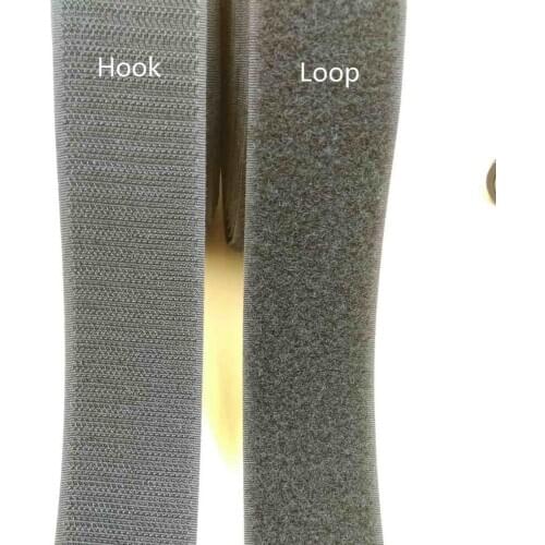 New 1.5" 38mm Width Black Nylon Sew-On Hook+Loop Tape Soft Sewing Fastener Tape 5 Meter DIY Belts Bags Clothes Craft Accesspries