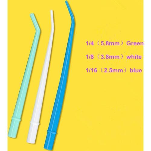 25 Pcs/bag Disposable Autoclavable Dental Surgical Aspirator Suction Tips Suction Tube 1/4",1/8'',1/16