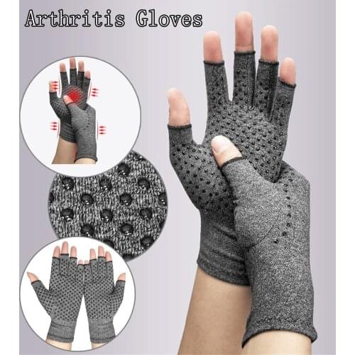 1 Pairs Winter Arthritis Gloves Touch Screen Gloves Anti Arthritis Therapy Compression Gloves And Ache Pain Joint Relief Warm