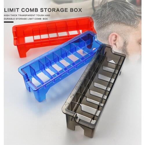 Pro 2021 Electric Clipper Guards Storage Box Universal Limit Comb Box Barbershop Hairdressing Tools Storage Box For Hair Trimmer