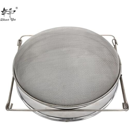 Good Material Double-Layer Stainless Steel Honey Filter Network Screen Mesh Strainer Practical Beekeeping Tools