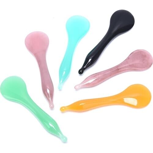 1PC Natural Resin Massage Scraping For Face Neck Beeswax Guasha Scraper Massager Scrape Therapy Acupoint Acupressure