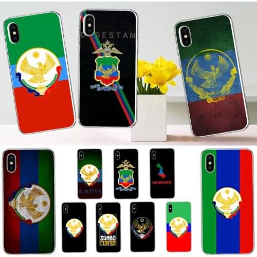 Dagestan Flag Coat Of Arms Map high quality luxury Phone Case shell for iPhone 11 12 pro XS MAX 8 7 6 6S Plus X 5S SE 2020 XR