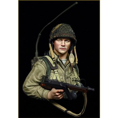 1/10 Scale Unpainted Resin bust Airborne radio operator collection bust