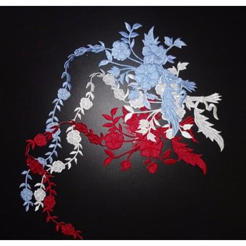 1 pc big Gold Applique Iron On Patch Embellishment Embroidered Garment Decoration Patches