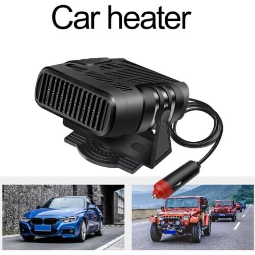 12V/24V Car Fan Heater Multipurpose Quick Heating Portable Defrosting Auto Heating Machine 360 Degree Adjustable For Car Truck