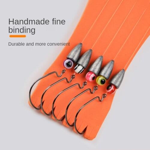 15pcs Texas Fishing Set Finished Product Tied down Fishing Set Lure Sinker Crank Hook Soft Bait T Tail Weever Hook Line Set