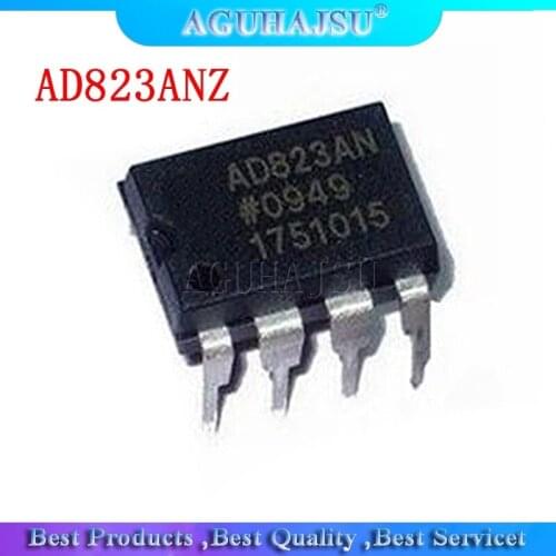 2PCS AD823ANZ AD823 DIP8 DIP Dual, 16 MHz, Rail-to-Rail FET Input Amplifier AD823AN new original