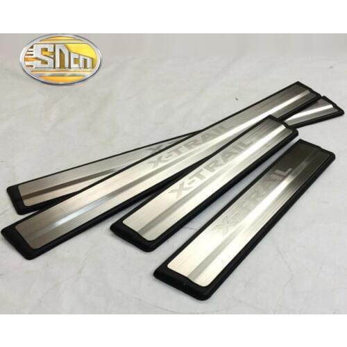 4PCS High-quality Stainless Steel Welcome Pedal Car Scuff Plate Pedal Trim Threshold Door Sill For Nissan X-trail T32 2014-2018