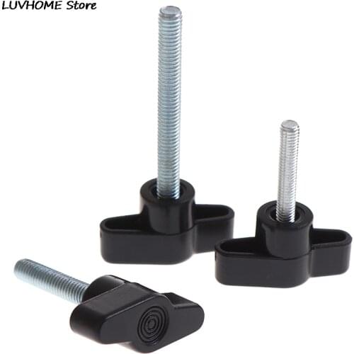 5pcs M5 M6 #Head Diameter Plum Bakelite Hand Tighten Screw / Butterfly Plastic Head Hand Knob Screw