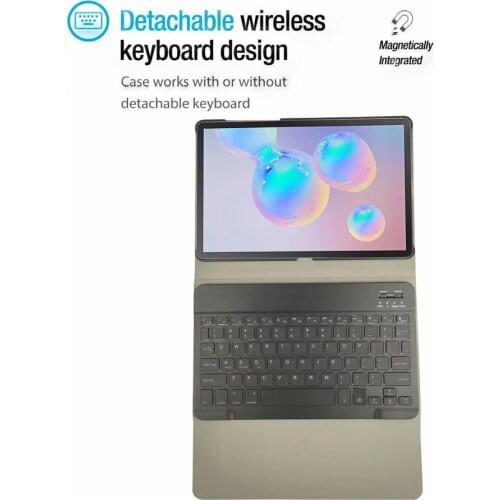 7 colors Backlit Wireless Bluetooth Keyboard For Samsung Galaxy Tab S6 10.5 Case 2019 SM-T860 SM-T865 with Magnetic Stand Cover
