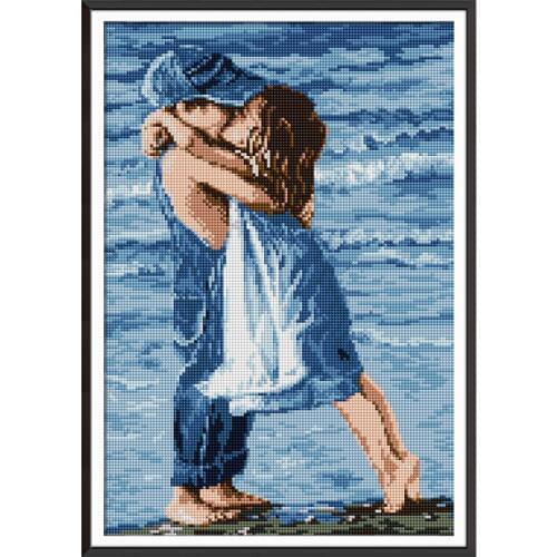 Everlasting Love Lovers On Seaside Chinese 5d Diamond Painting Full Square Christmas Decorations For Home Wedding Decoration