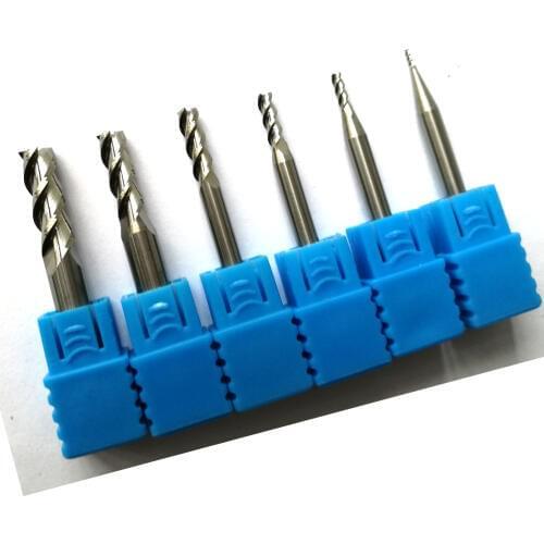 1pc aluminum end mills 3 Flutes HRC45 Cutting Carbide End Mills for Aluminum router bits for aluminum