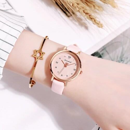 Luxury Brand Cartoon Mickey Watch Reloj Metal Fashion Quartz Women Ladies Girls Pink Simple Elegant Wristwatch For Students Saat