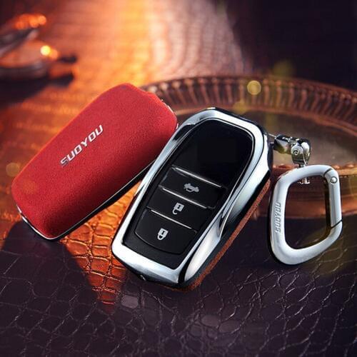 Car Key Case Cover For Toyota Camry Land Cruiser 200 Prado Prius Crown Avensis Auris Corolla Vitz RAV4 Hilux Accessories