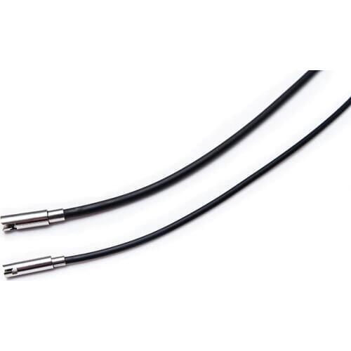 MANGOSKY 2-3mm Black The silicone chain Necklace Cord/String Pendant Necklaces Making+Bayonet Clasps DIY Jewelry