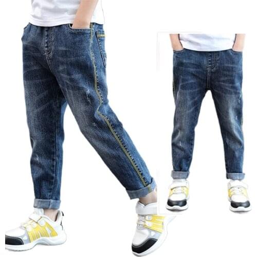 Kid clothes boy pants boys ripped jeans spring and autumn clothes cotton trousers boys clothes kids fall clothes