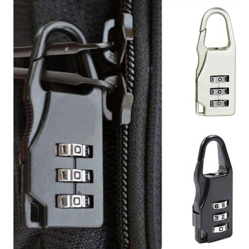 Hot Sale High Quality Mini 3 Digit Dial Resettable Combination Travel Luggage Suitcase Lock Padlock Travel Accessories