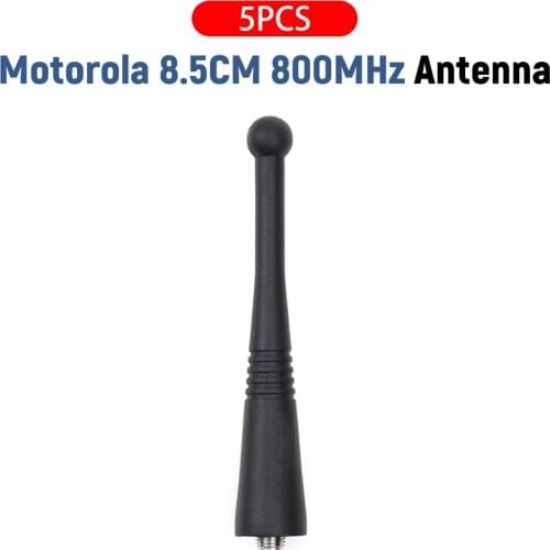 5 Pcs 800MHz Short Antenna for Motorola Radio HT1000 JT1000 GP900 MTX8000 XTS3000 MTX838 - 5 Pack