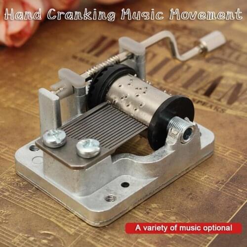 Mini Hand Cranking Music Movement DIY Music Box Decorative Collectibles Music Mechanical Music Box Hand Crank Music Box #W0