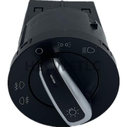 New 6RD941531 Chrome Headlight Fog Lamp Switch For AUDI A4 8E B6 TT 8N Transporter T5 VW Polo 6R Jetta IV VI 6