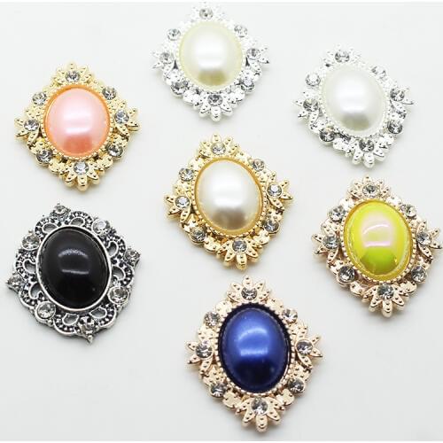 New Vintage Alloy Rhinestone 10pcs Button Fashion Boutique Sewing Decoration Button Holiday Design Hand Made Wholesale price