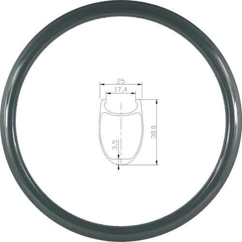 700c 38mm clincher 38C road race bike carbon rim U shape 25mm wide basalt track 3K UD matt glossy 16 18 20 21 24 28 32 Holes