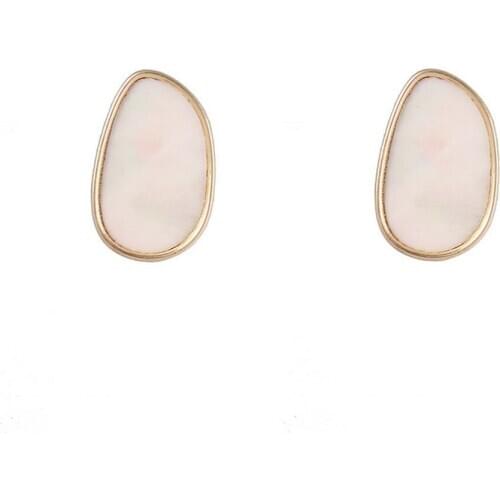 Irregular Abalone Shell Stud Earrings Natural Abalone Mother of Pearl Shell Studs Earrings Leopard Studs Earrings Trendy Jewelry