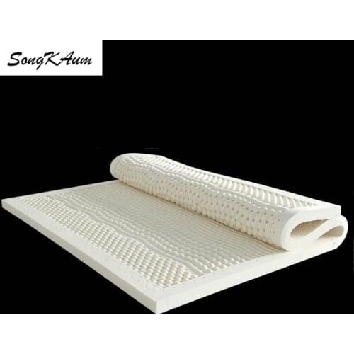 SongKAum 100% Natural latex Mattresses Foldable Slow rebound Mattress Tatami For Family Bedspreads King Queen Twin Full Size