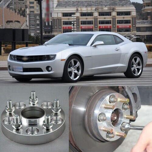 Teeze 4pcs New Billet 5 Lug 12*1.5 Studs Wheel Spacers Adapters For Chevrole Camaro
