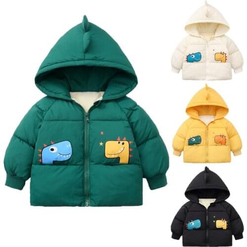 Newborn Winter Baby Girls Boys Hooded Jacket Coat Kids Jackets high quality Thicken Cartoons outerwear childrens clothing 0-5Y