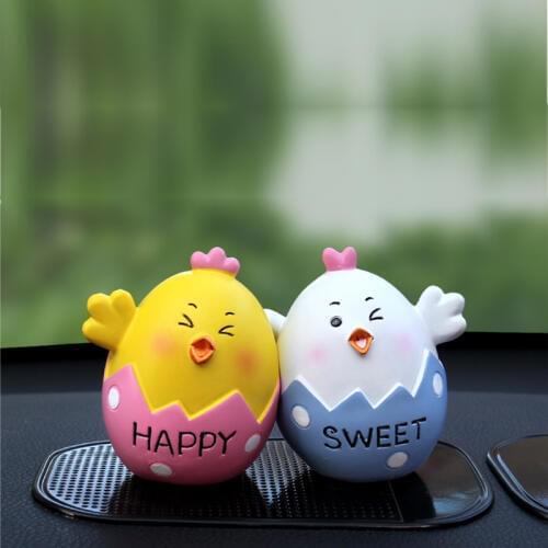 Car Decoration Chicken Q Edition car accessories paternity cute home decoration quality resin material