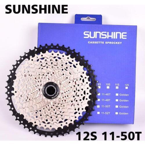 Bicycle Freewheel SUNSHINE MTB 12S speed cassette freewheel sprockets 11-50T mountain bike cog 50T cdg xg Ultralight reewheel